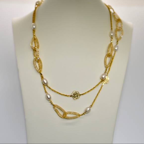 14K Gold Filled Statement Necklace! - Picture 5 of 9
